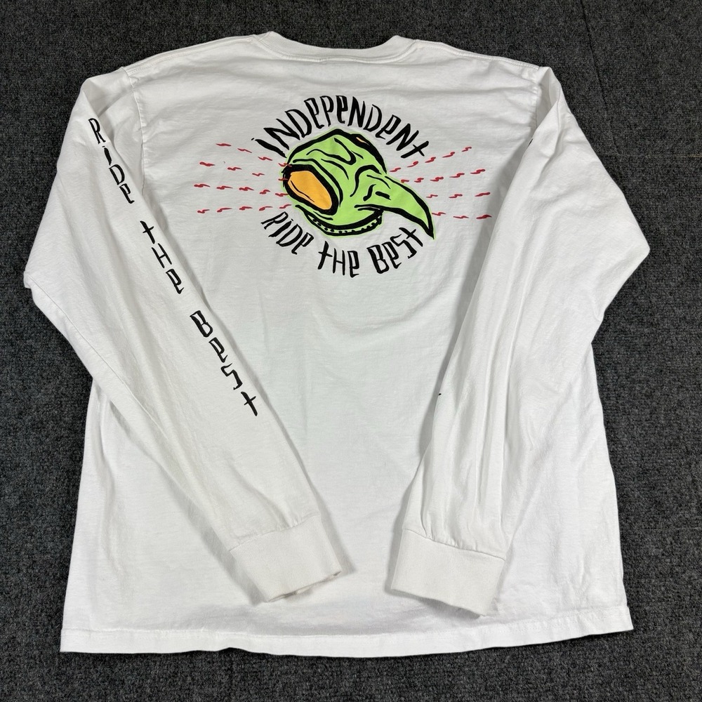 Independent Trucks Longsleeve Shirt Tony Hawk Transmission White Size‎ Medium